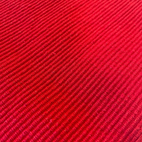 Red placemats sparkle red Christmas holiday placemats table setting set of 4 - Picture 2 of 3